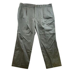 NWT Farah Men Dress Pants Size 46x30 Khaki Stain Free Performance Straight Green